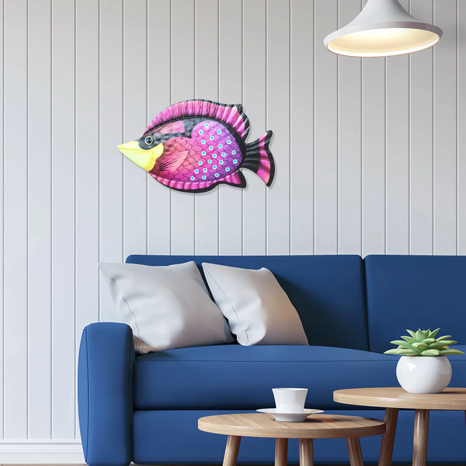 

1pcs Home Decor Decoration Color Fish Metal Art Wall Decor Figurine Decoration Creative Living Room Bedroom Home Decoration