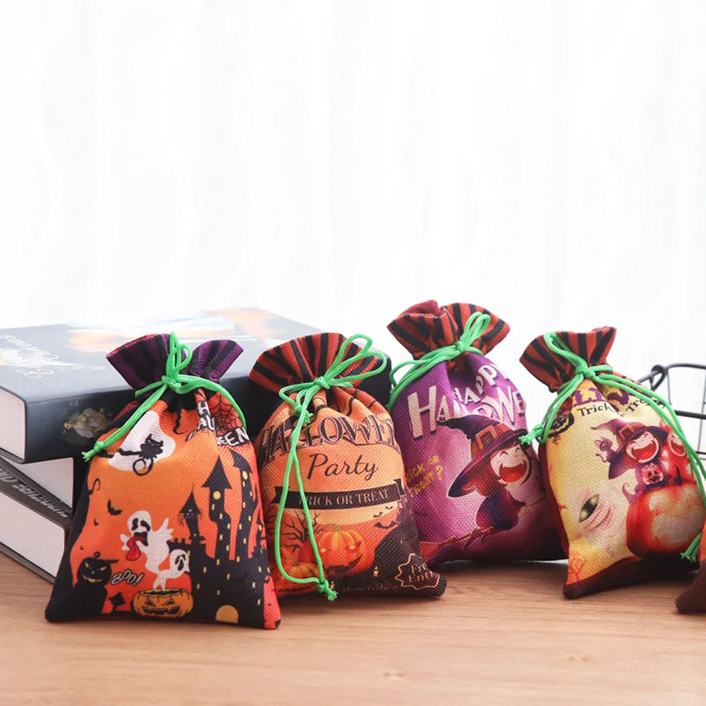 Новый Хэллоуин милые ведьмы конфеты мешок упаковки детей партии сумка для