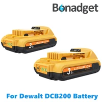 1820v 3 0ah li ion dcb200 battery for dewalt max tools dcb205 dcb206 dcb204 dcb203 dcb182 dcb180 dcb230 dcd dcf dcg series