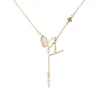 Прелестные женские босоножки модное ожерелье с кулоном в виде кисточки бабочки, натуральная основа, Материал модное ожерелье ювелирные изделия аксессуары вечерние