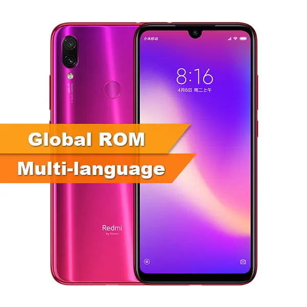 Глобальный Встроенная память Xiaomi Redmi Note 7 Pro 6 ГБ 128 Гб Смартфон Snapdragon 675 Octa Core 4000 мАч 6,3 в форме капли с Экран 48+ 13 Мп - Цвет: Gold Global ROM