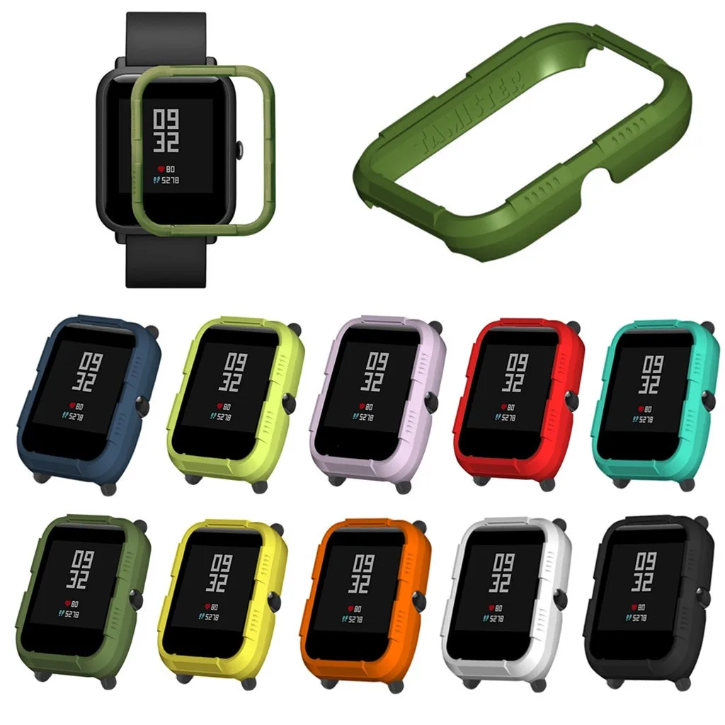 Чехол для Huami Amazfit Bip Youth Watch защитный чехол с силиконовой рамкой аксессуары