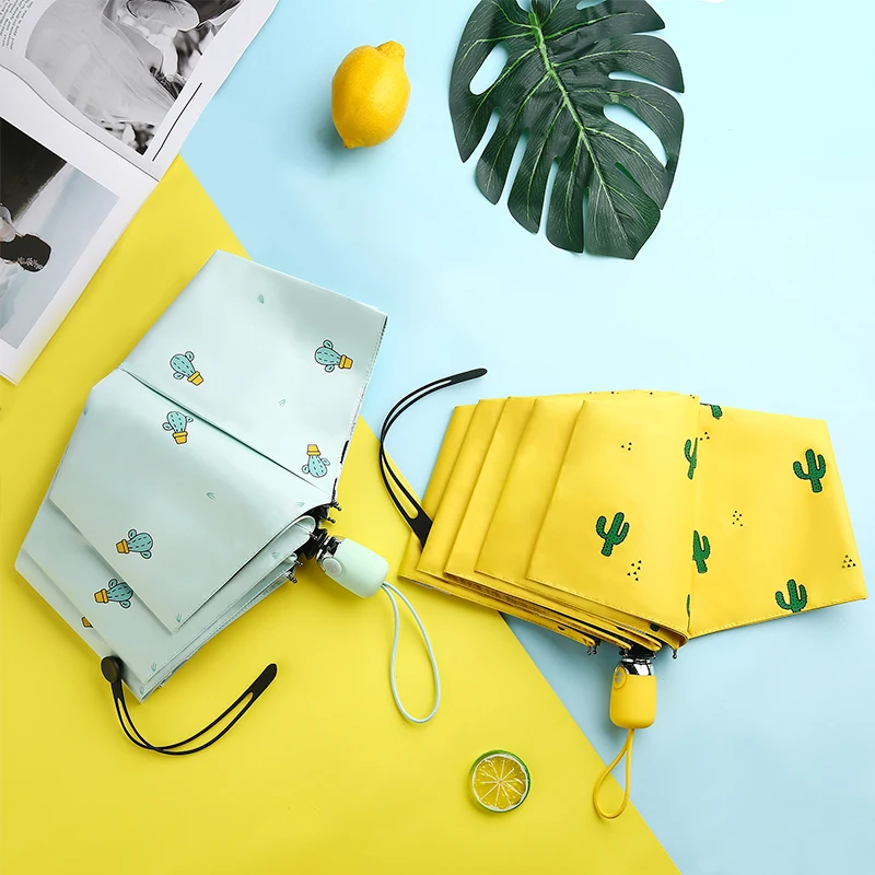 Солнцезащитный водонепроницаемый Солнечный дождливый Зонт милый стильный