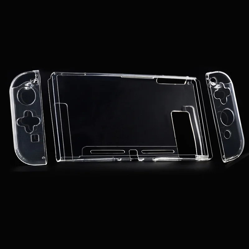 Защитный чехол для nintendo Switch из ТПУ с ручкой для хоста, прозрачный чехол с разъемным корпусом, NS аксессуары