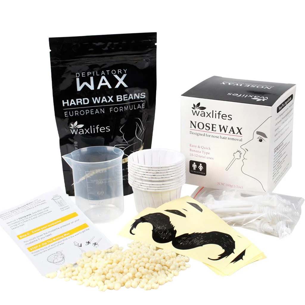 

Skin Friendly Painless Professional Nose Wax Kit for Men Ears Nose Moustache