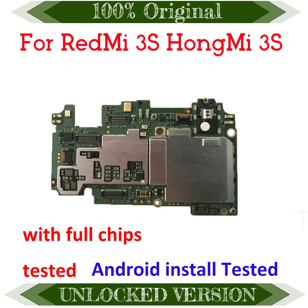 Материнская плата TDHHX полностью Рабочая для RedMi 3S HongMi 100% разблокированная