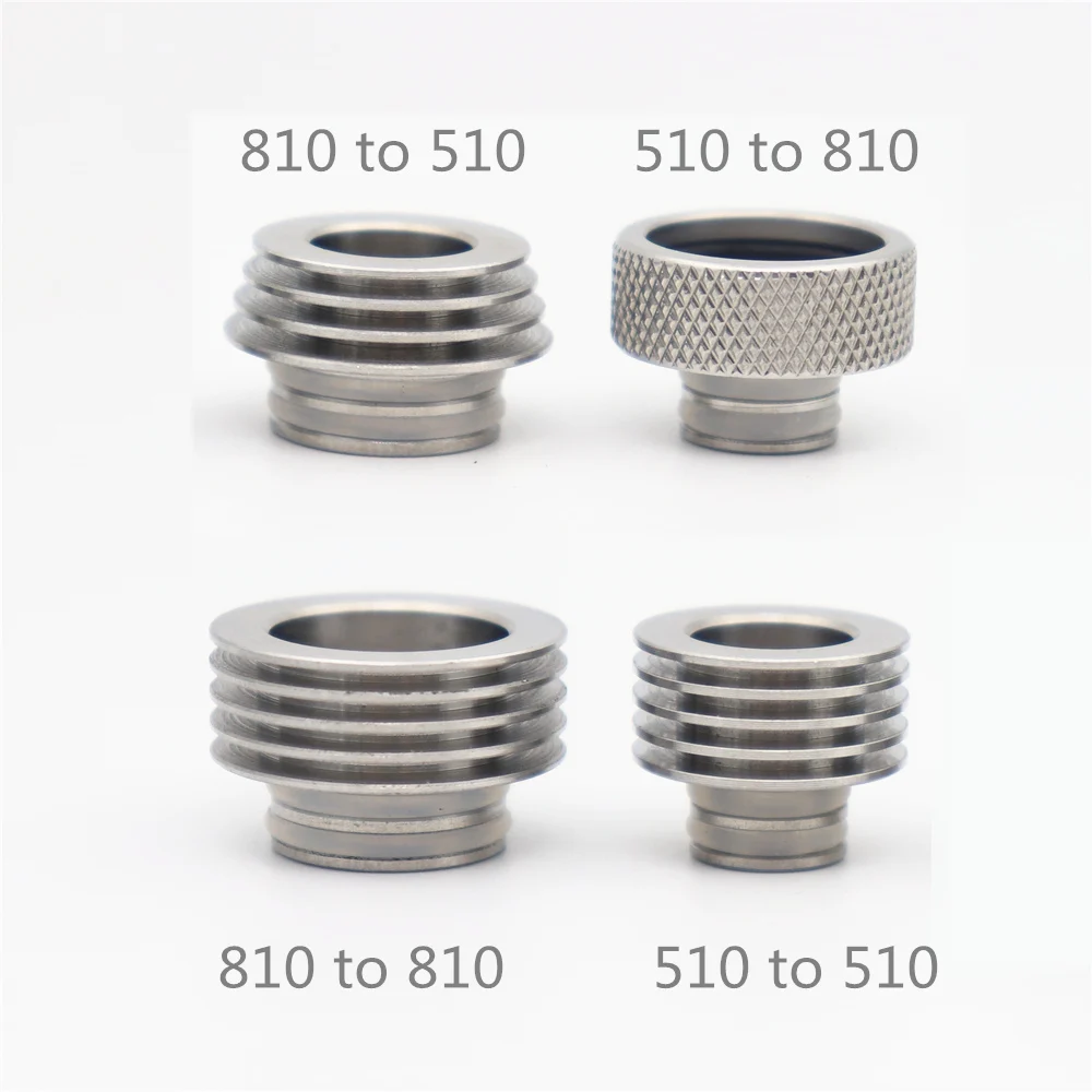 

Drip for vape4PCS YUHETEC 510 to 810 / 810 to 510 /510 to 510 /810 to 810 Drip Tip Adapter