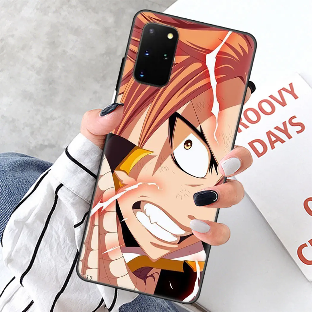 Мягкий силиконовый чехол для Samsung Note 8 9 S6 S7 Edge S8 S10 10 Plus S10E черный телефона Аниме