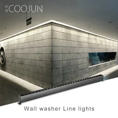 Светодиодная линейная балка COOJUN, светящаяся лента для комнатной мойки, украшения для гостиницы, инженерной виллы, коммерческий светильник ...