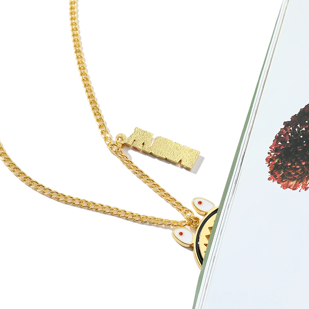 Цепочка с подвеской в виде надписи искусственная кожа |