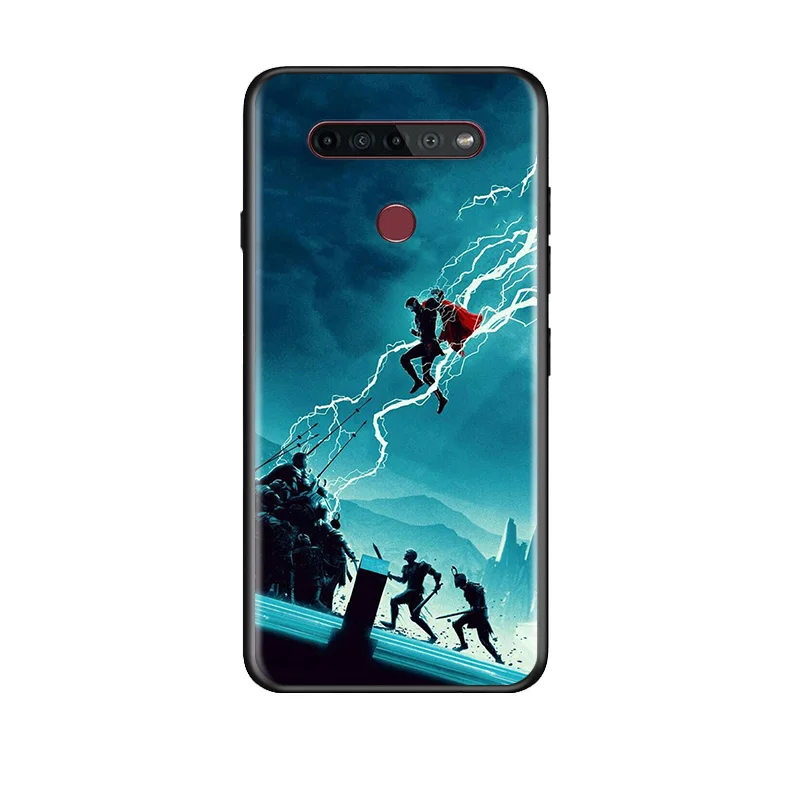 

Marvel Avengers Super Hero Thor For LG K92 K71 K62 K61 K52 K51S K50S K42 K41S K40S K31 K30 K22 TPU Silicone Black Phone Case