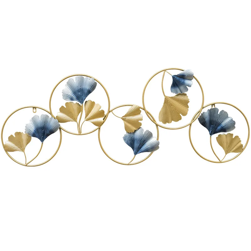 

New Chinese Style Wall Decoration Ginkgo Leaf Iron Art Decoration Bedroom Decoration Home Living Room Wall Hanging Decoration