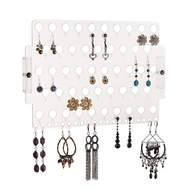 

Wall Hanging Shelf Jewelry Earrings Display Stand Rack Acrylic Jewelry Rack Earrings Storage Rack Display Shelf
