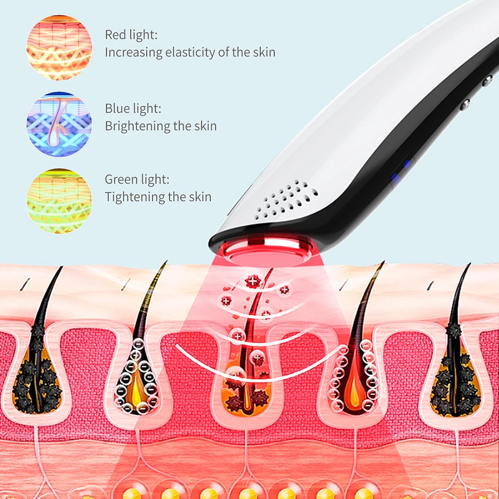

Electric Blackhead Remover Vacuum Suction Acne Pore Cleaner Facial Pore Cleaner Hot andCold Massager With 4 Replaceable Head