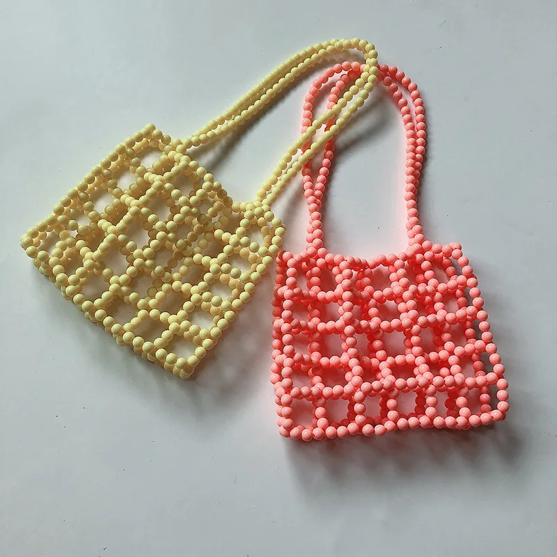 Модная женская сумка ручной работы из бисера цветные акриловые бусины