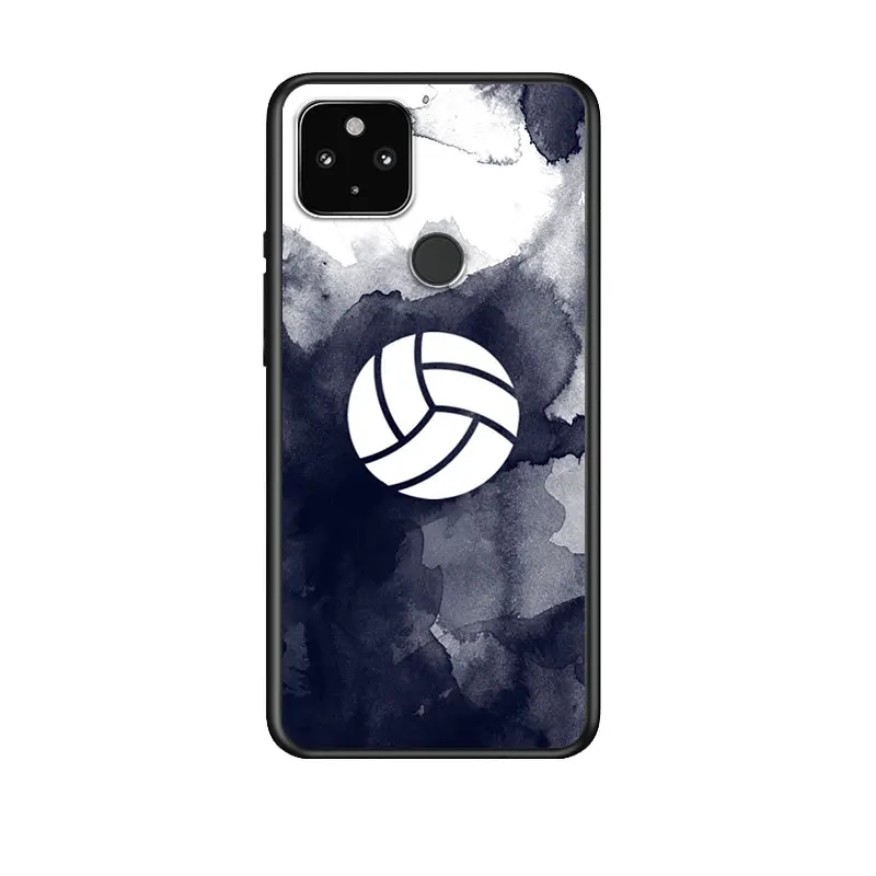 

Volleyball Sports for Google Pixel 5 Pixel 4a 5G Pixel 4a Pixel 4 Pixel 4 XL Silicone Soft Black Phone Case Cover