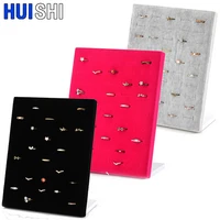 fashion 50pcs ring display earring holder for shop home storage rack shelf jewellery organizer case jewelry packaging wholesale