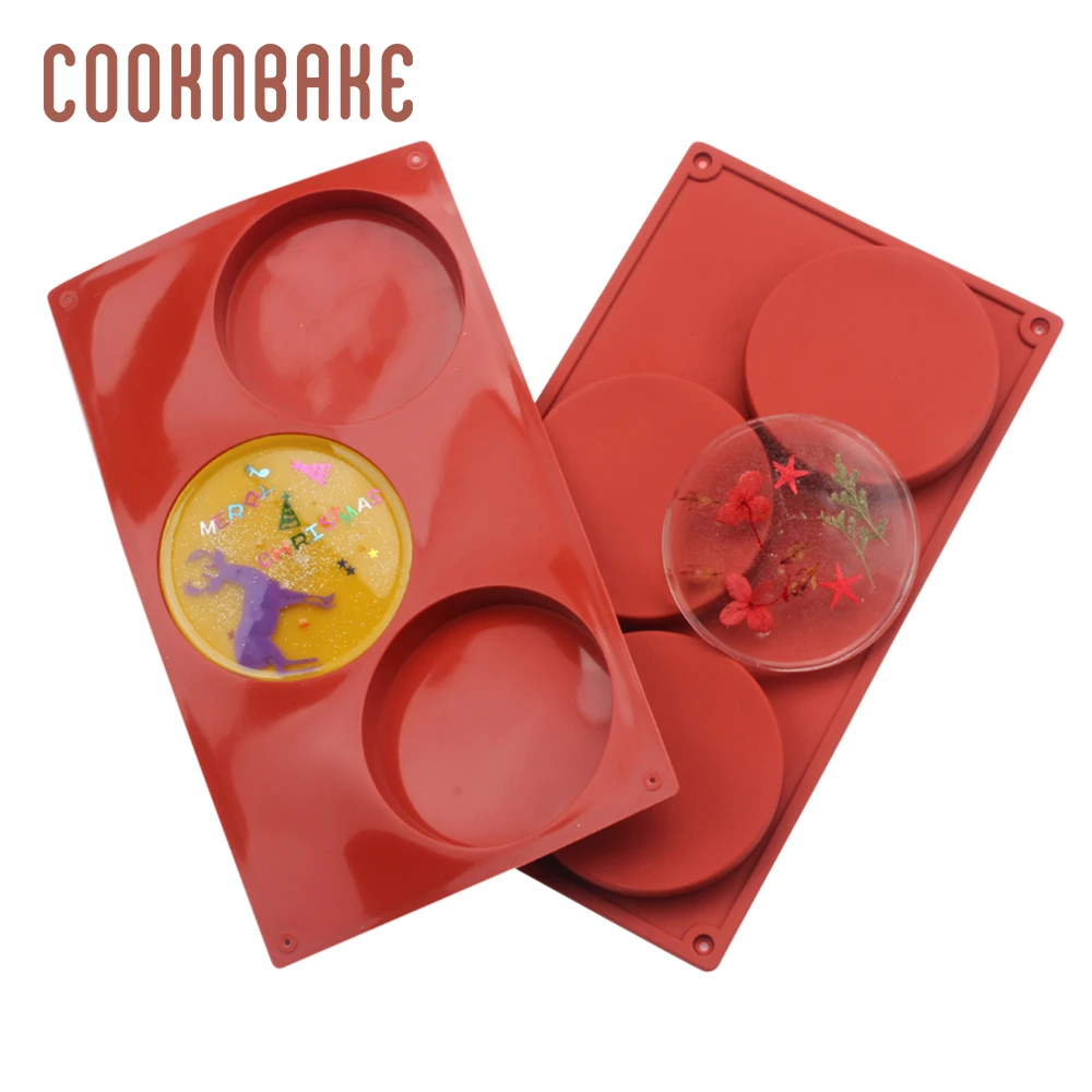 COOKNBAKE силиконовая форма для мыла и смолы большая круглая торта хлеба пудинга