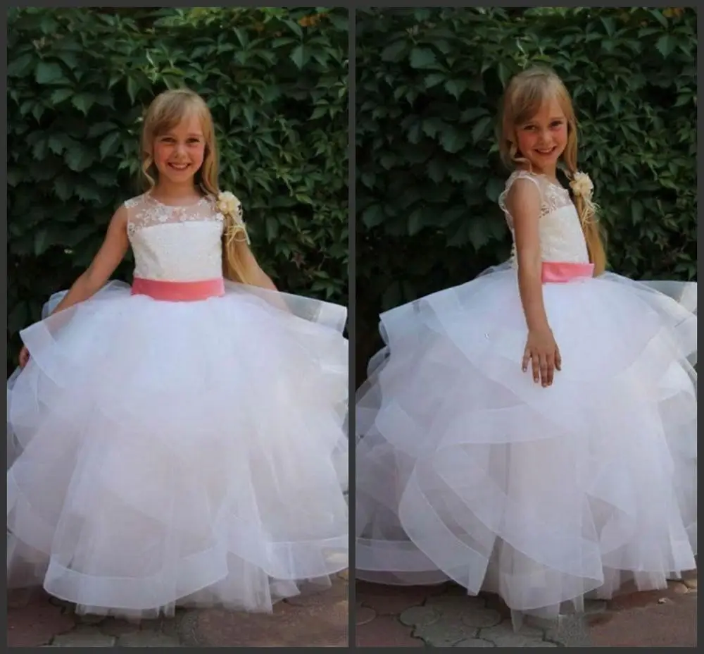 Женское кружевное бальное платье со шлейфом Белое Бальное Платье без рукавов с