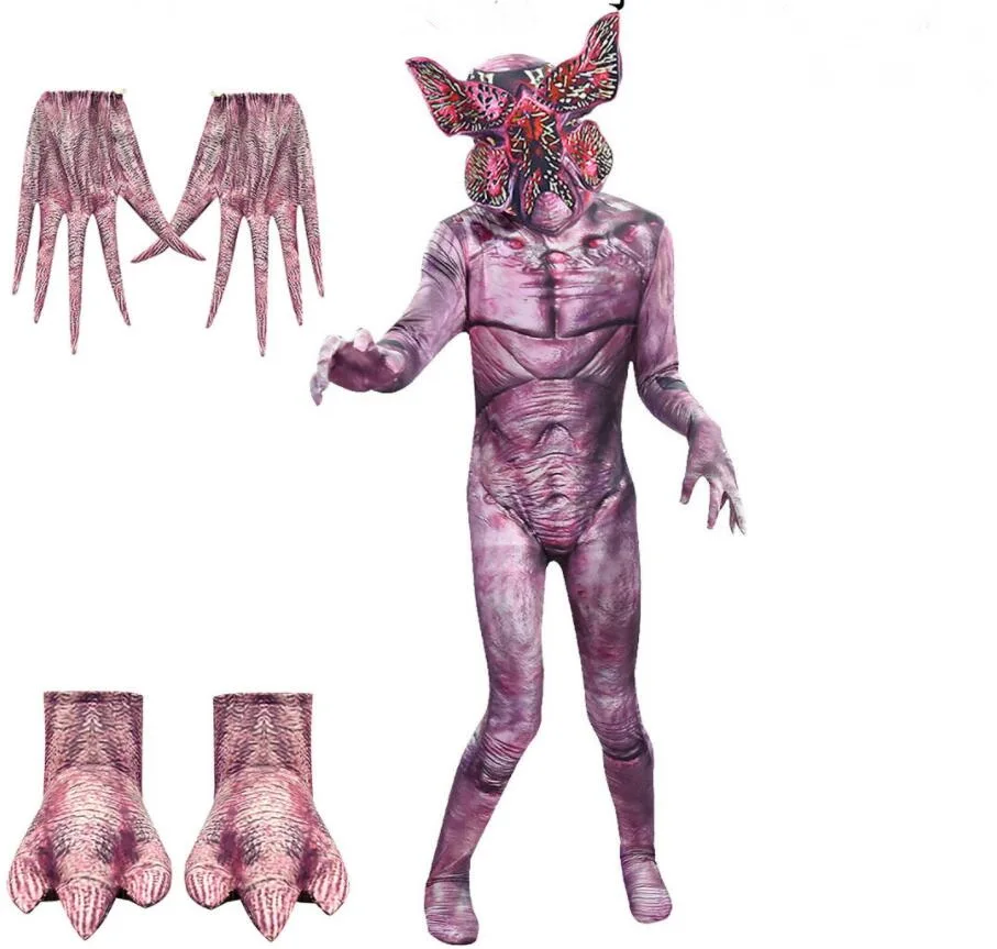 Demogorgon/костюм для Хэллоуина для детей, необычные вещи, человек-пожиратель, цветок, страшная крепостная маска, карнавальные Вечерние Маски