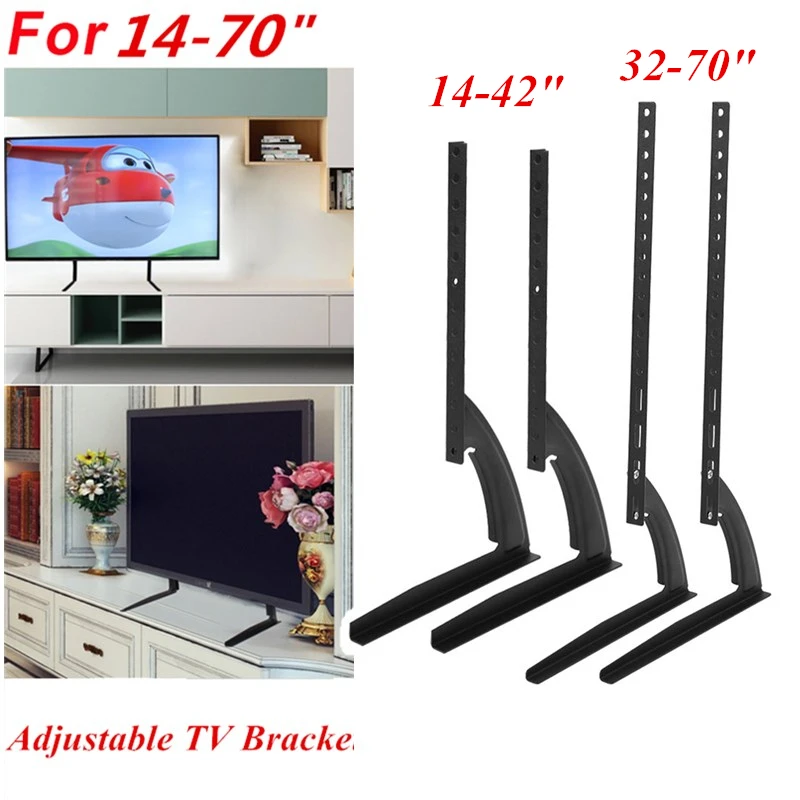 Черный Металлический Стальной Кронштейн для телевизора настенный светодиодный