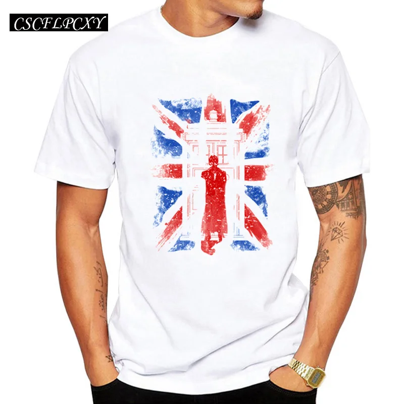 Новая мужская футболка в стиле ретро Доктор Кто модная по индивидуальному заказу