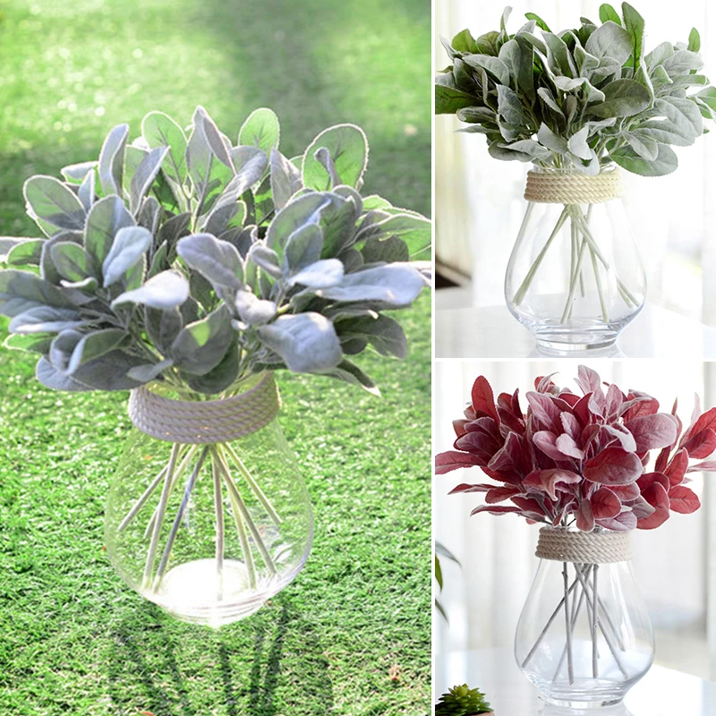 

Gift Home Decoration Fur Rabbit Ear Leaf Wedding Simulation Flower