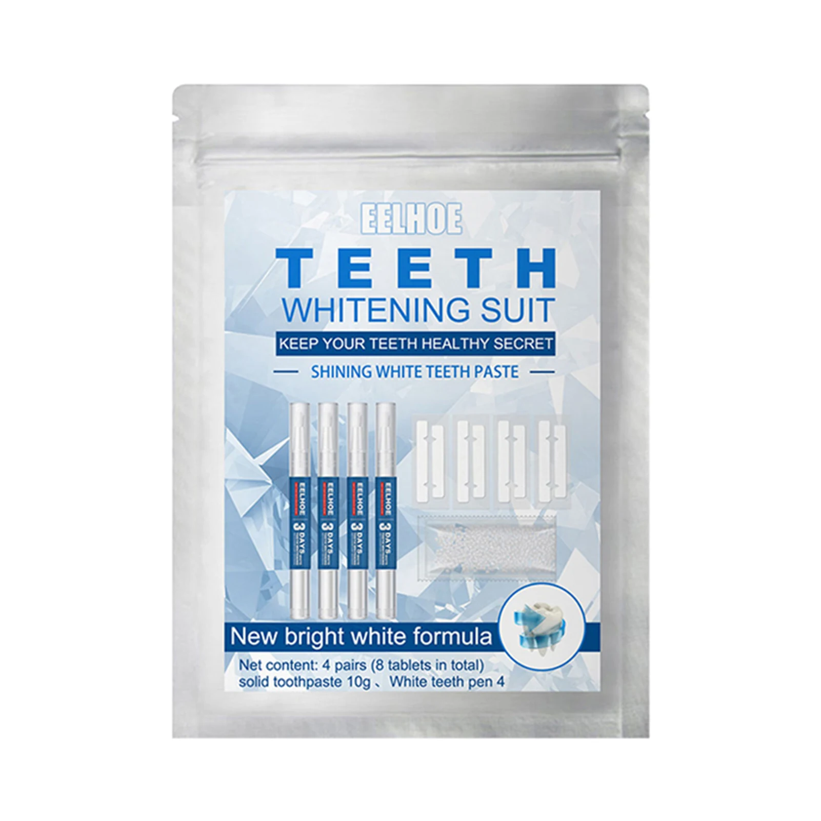 

Gel Teeth Whitening Kit Remove Plaque Stains For Brighter Smile Portable Effective Oral Hygiene Home Safe Mint Flavor Painless