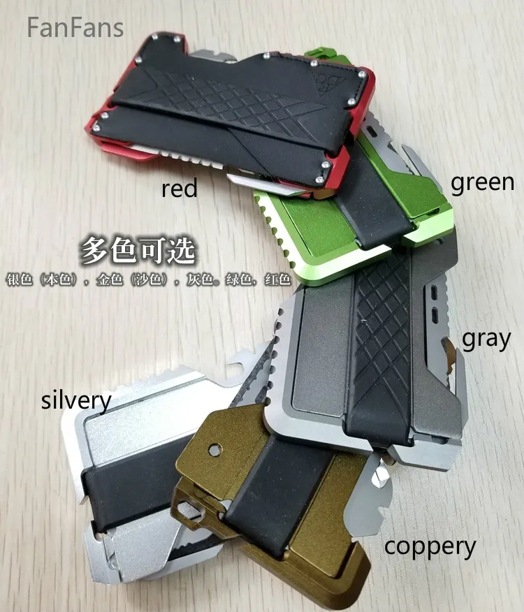 FanFans Hard Warrior DANGO Metal Clamp EDC Wallet Tactical Multifunctional Wallet Clasp Equipment
