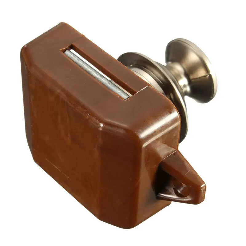 

Motorhome Push button lock Yacht Cabinet Cupboard Furniture Door Parts