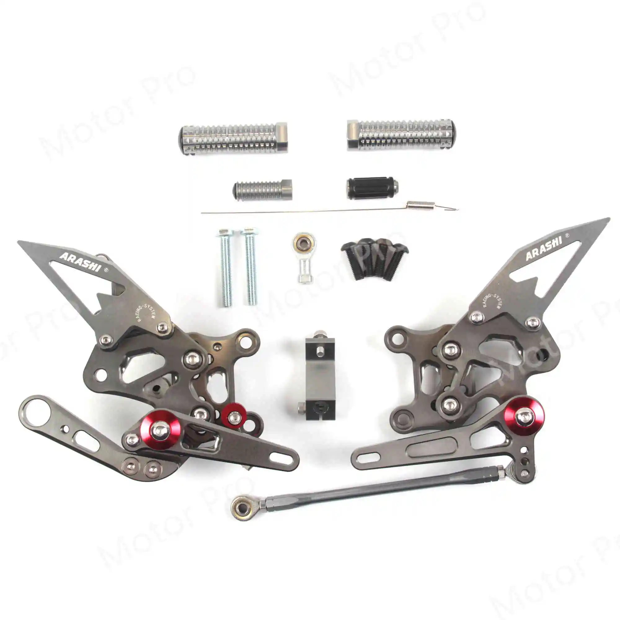 Регулируемые подножки для Aprilia RSV4 R Заводские 2009 2010 2011 2012 аксессуары для мотоциклов подножки задние наборы педали серые - Цвет: 2.0 Gray
