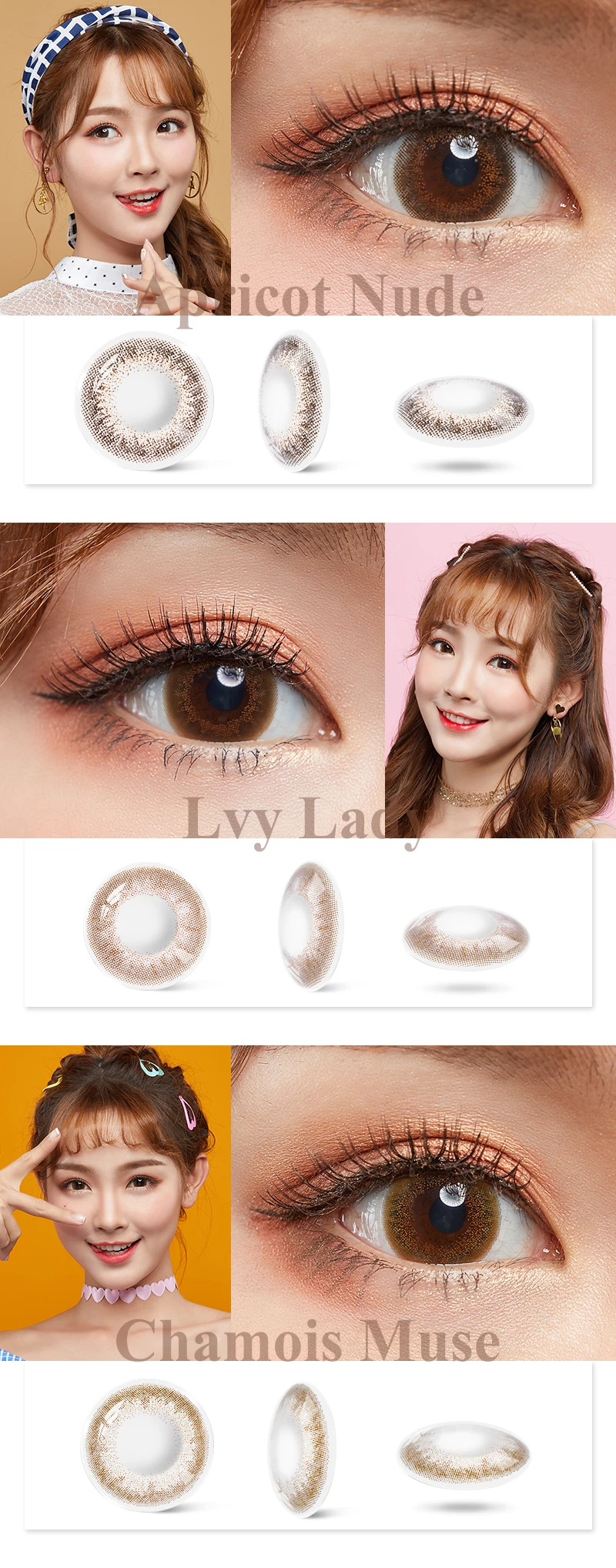 Цветные контактные линзы для глаз Ivy Lady ежемесячное использование в течение 30 дней брендовые линзы 1 объектив