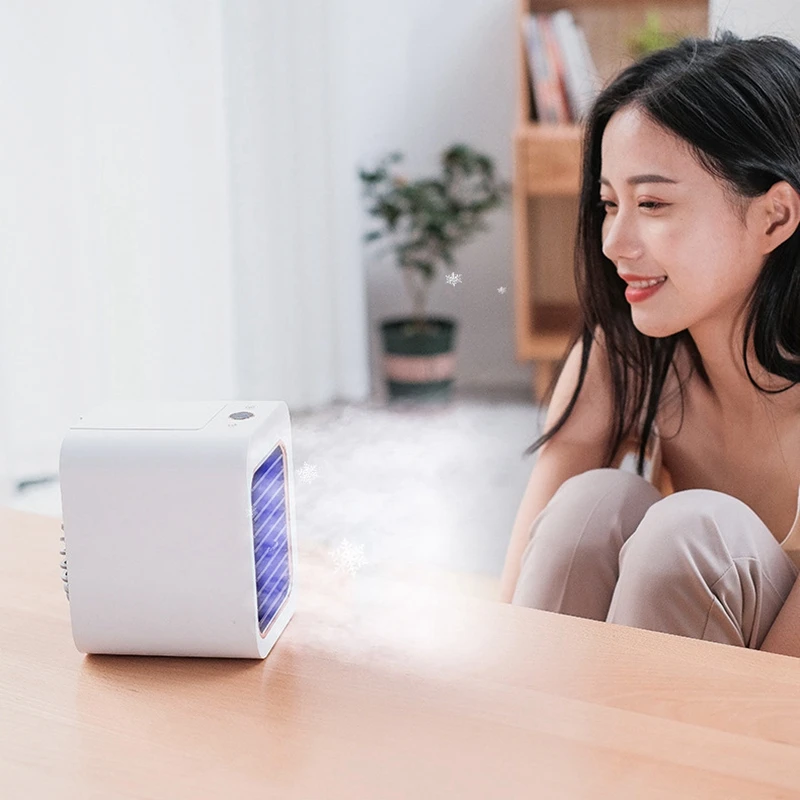 Air Cooler Quiet Three-Stage Wind Speed Adjustable Humidification Spray Cooling Fan For Desktop Or Room | Бытовая техника