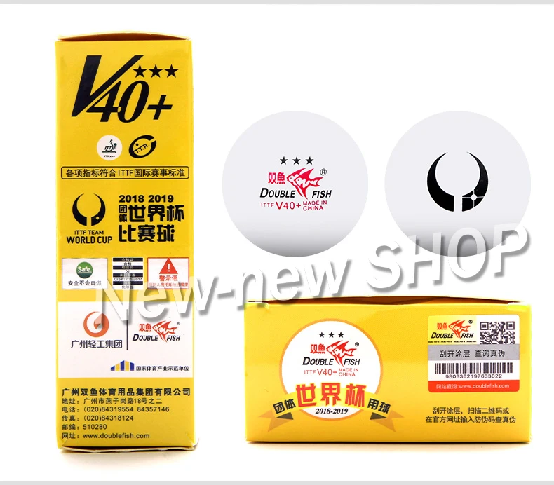 2019 двойная рыба Ittf команда Кубок мира мячи для настольного тенниса 3 звезды D40 + Abs