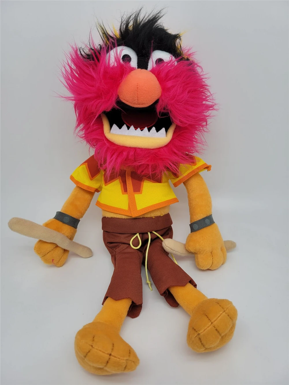 Игрушка плюшевая 13 дюймов в виде барабанщика из мультфильма Disney Store Muppets|kermit frog|plush