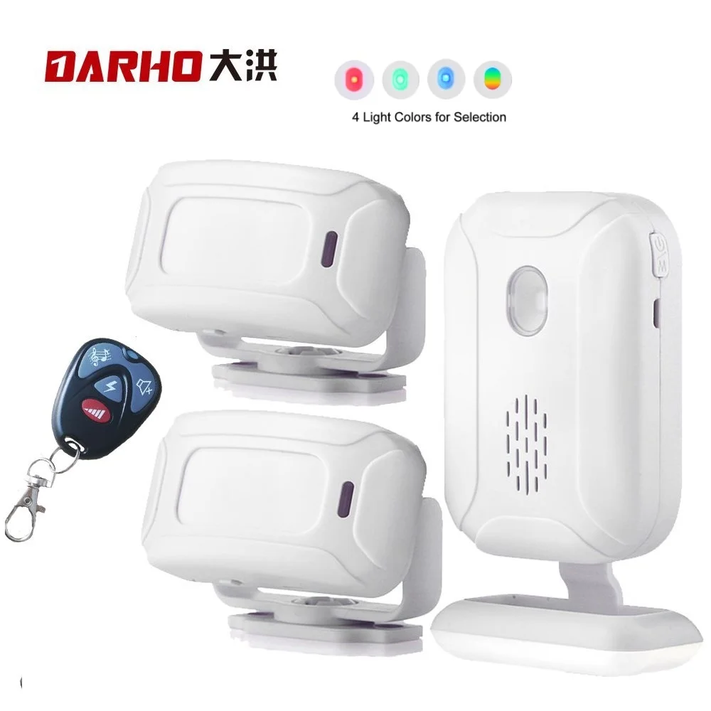 

New Darho36 Ringtones Shop Store Home Security Welcome Chime Wireless Infrared IR Motion Sensor Door Bell Alarm Entry Doorbell