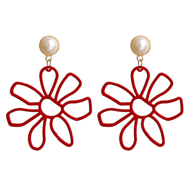 Серьги гвоздики с большими цветами Hello Miss характерные украшения для женщин