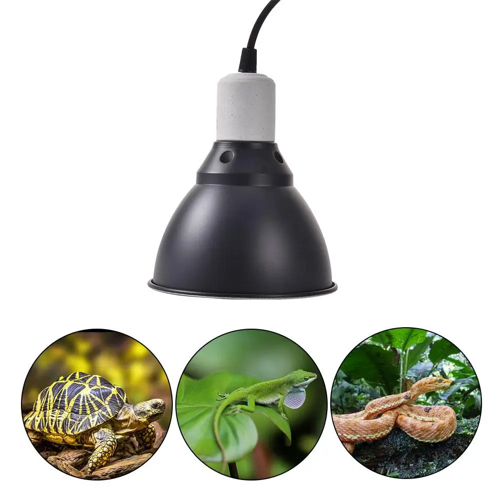 

Reptiles Heat Lamp Cover Climbing Pet Warm Heating Aluminum Ceramic E27 Light Cover Reptiles Supplies EU/US/UK/AU Plug