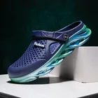 Удобные летние садовые сандалии для мужчин и женщин, ослепительные дышащие босоножки из ЭВА, Повседневная пляжная обувь для воды