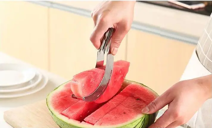 

Stainless Steel Watermelon Slicer Cutter Knife Corer Fruit Vegetable Tools Kitchen Accessories Gadgets