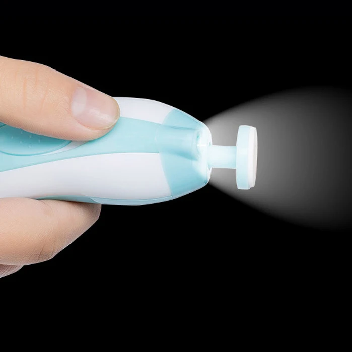 

Baby Nail Kit, Baby Nail Trimmer File Electric with LED Light + Safty Baby Nail Scissors, Baby Kit Care Newborn