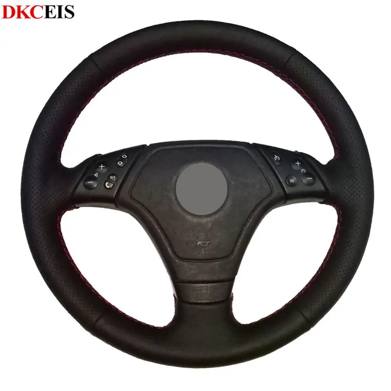 Сделай Сам сшитая вручную Черная мягкая искусственная кожа фотосессия для BMW E39 E36