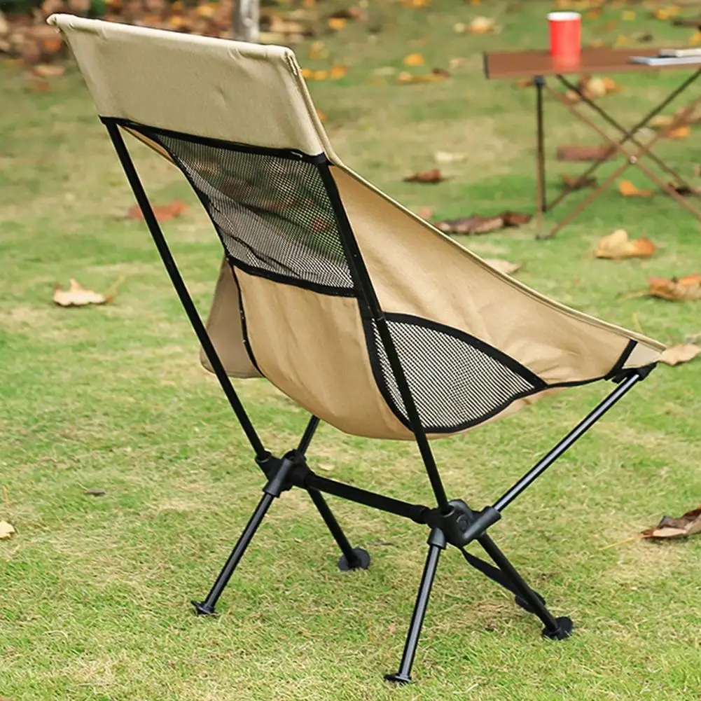 Satin Al Açık Ultralight Katlanır Kamp Sandalyesi Piknik Yürüyüş Seyahat Eğlence Sırt çantası Katlanabilir Plaj Ay Sandalye Balıkçılık Taşınabilir Sandalye