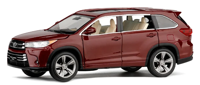 Модель автомобиля TOYOTA Highlander 1:32 литая металлическая 6 дверей|Наземный транспорт| |