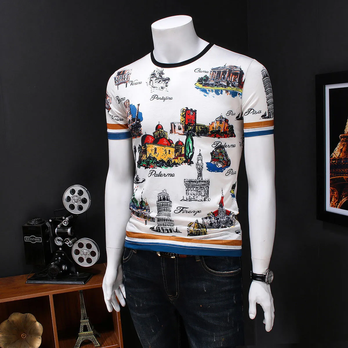 

2020 летняя уличная одежда, футболка с круглым вырезом, Модная креативная Мужская футболка в стиле Харадзюку, Брендовые мужские футболки