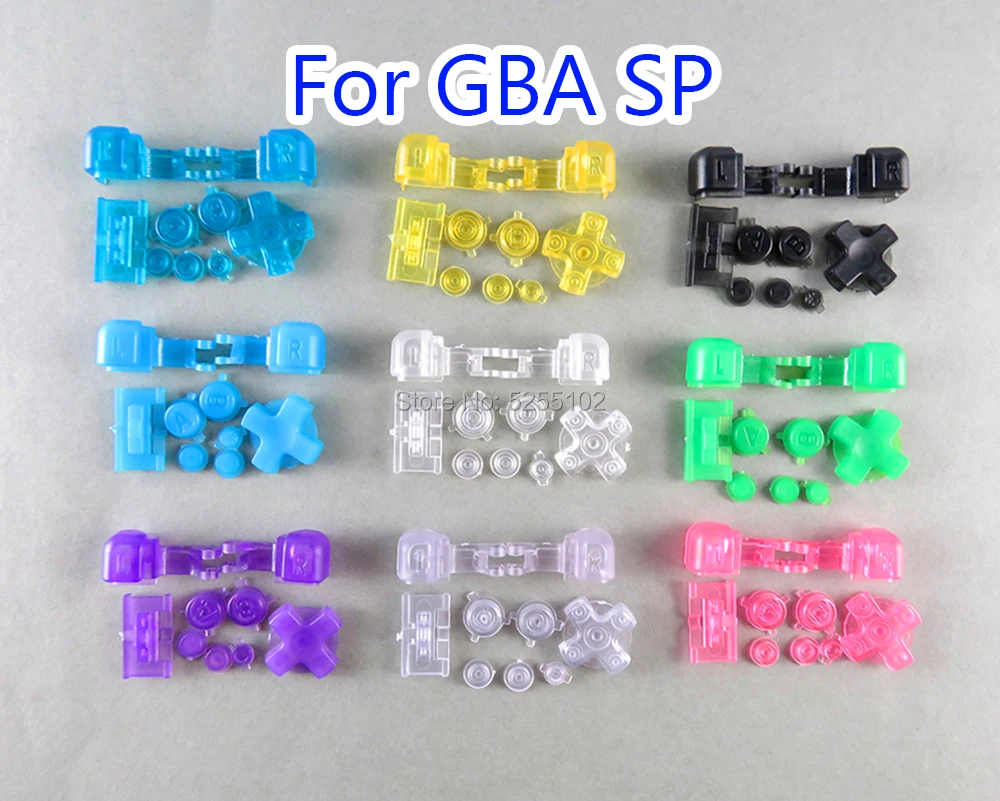 1 комплект Красочные Замена Набор ключей для Advance SP GBA прозрачный пуговицы Полный R