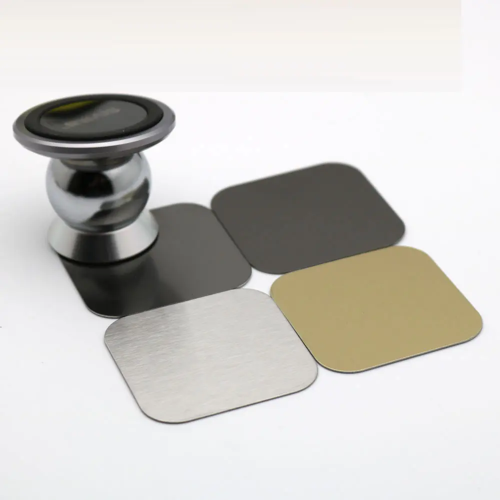 

2pcs Universal 40x40mm matte Brushed Metal Plate disk iron sheet for iphone oppo Magnet Magnetic Car mobile Phone Stand holder