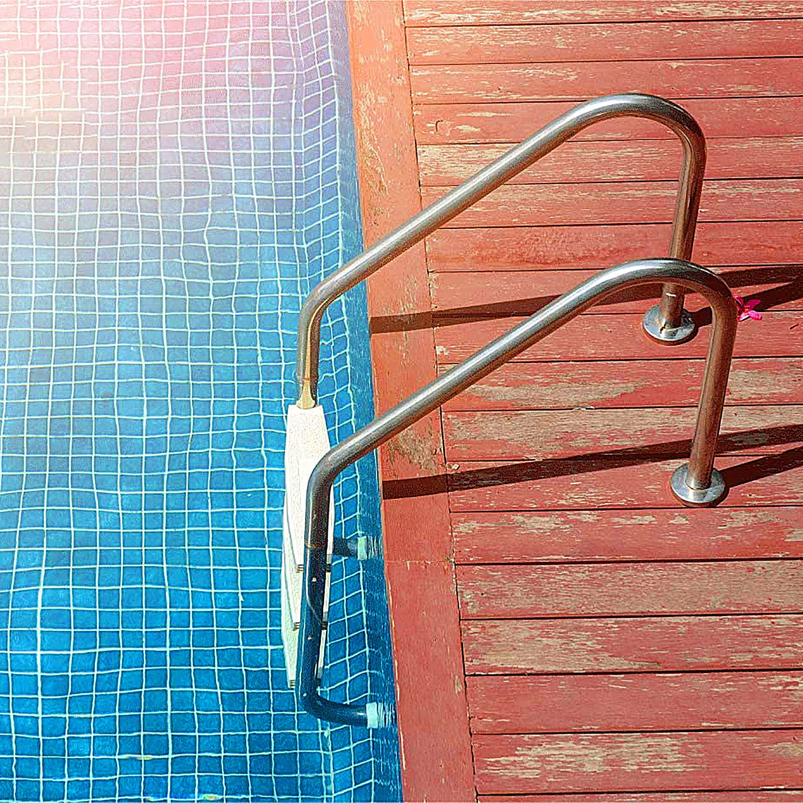 Лестница для бассейна пластиковая сменная противоскользящая | Дом и сад