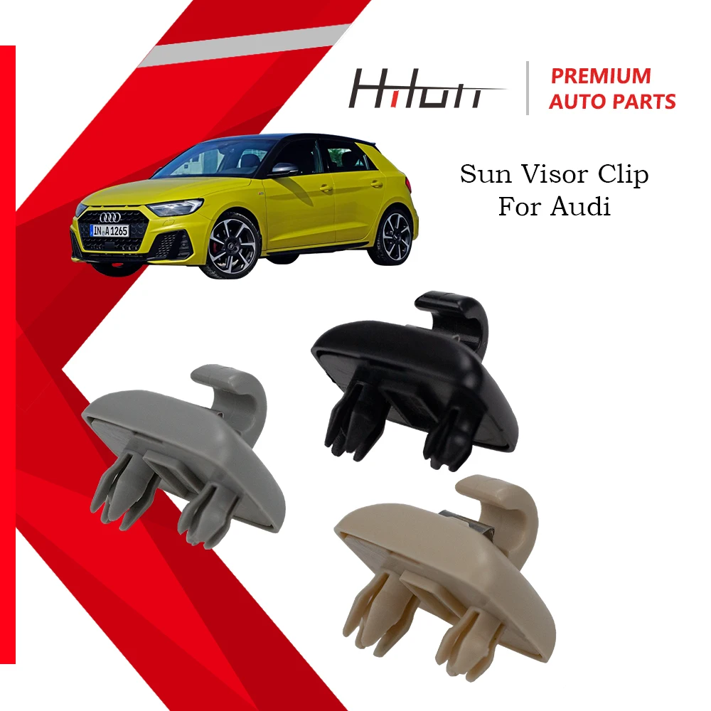 

2Pcs Sun Visor Clip Holder Hook Bracket Hanger 8U0857562A For Audi A1 A3 A4 A5 Q3 Q5 S3 S4 S5 TT