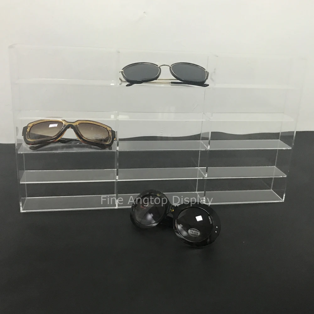 Отдельно стоящий Акриловый Чехол для очков с 15 ячейками|Упаковка и стойки